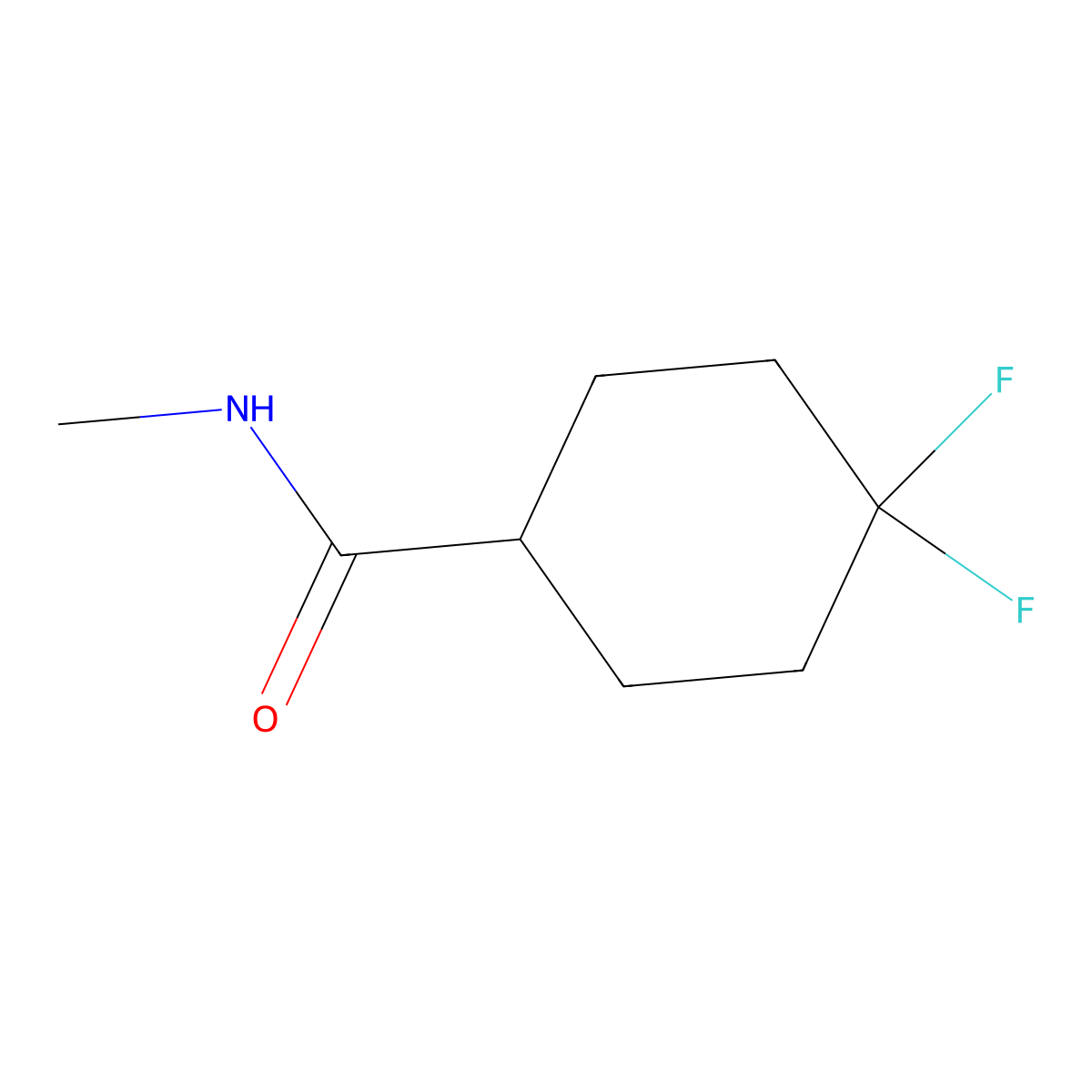 4,4-difluoro-N-methylcyclohexane-1-carboxamide molecular structure, CAS 1203954-86-2