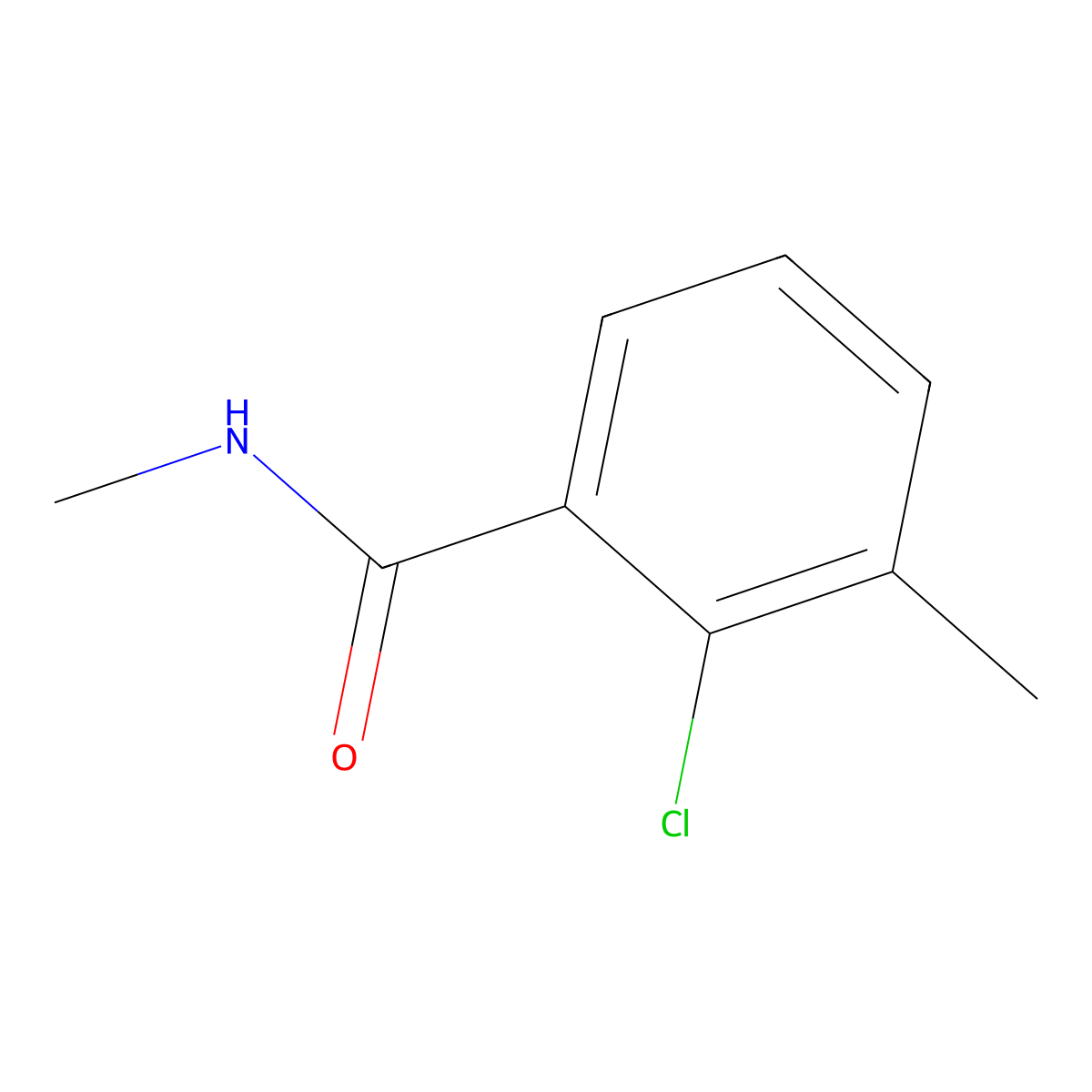 2-chloro-N,3-dimethylbenzamide molecular structure, CAS 1203954-90-8
