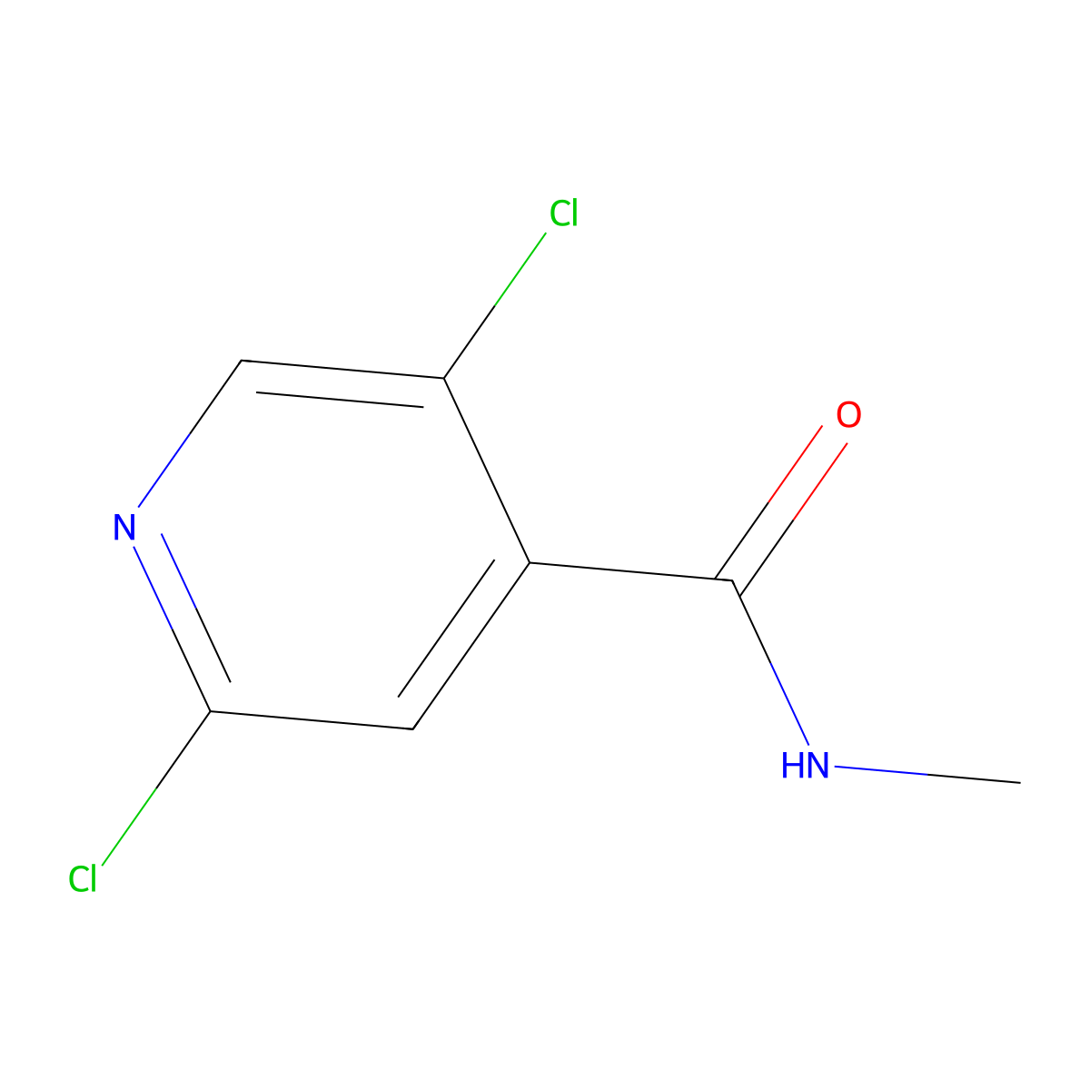 2,5-Dichloro-N-methylisonicotinamide molecular structure, CAS 1203954-94-2