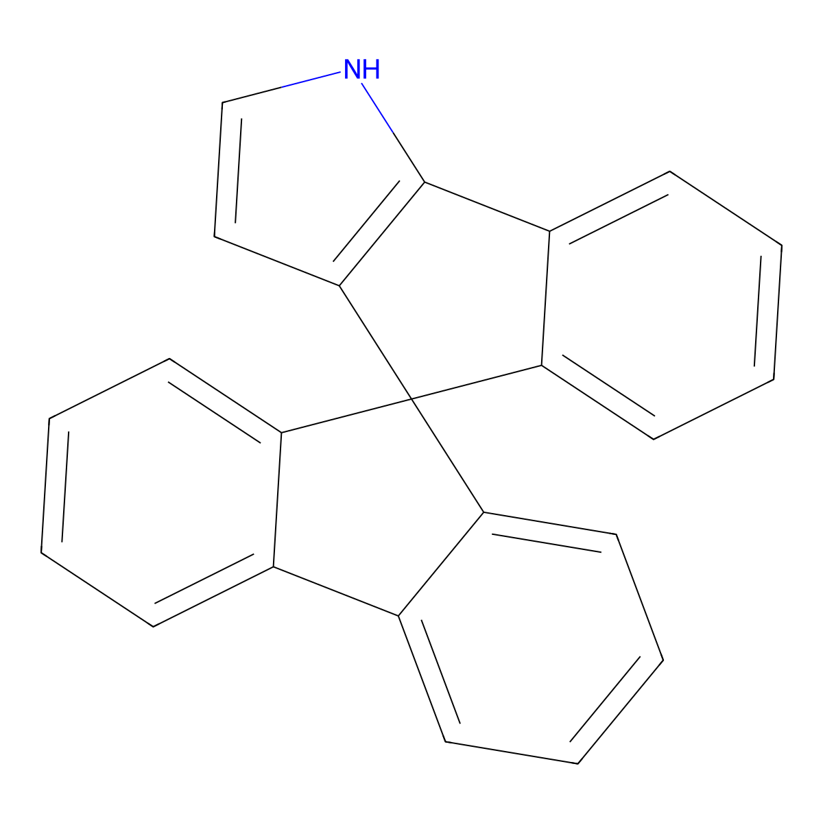1'H-Spiro[fluorene-9,4'-indeno[1,2-B]pyrrole] molecular structure, CAS 1203957-30-5