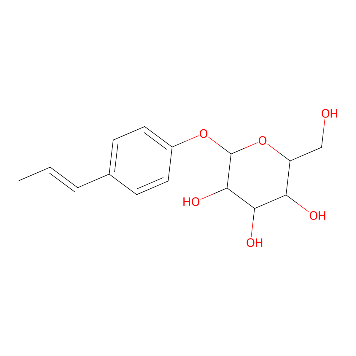 Anol glucoside molecular structure, CAS 120396-85-2