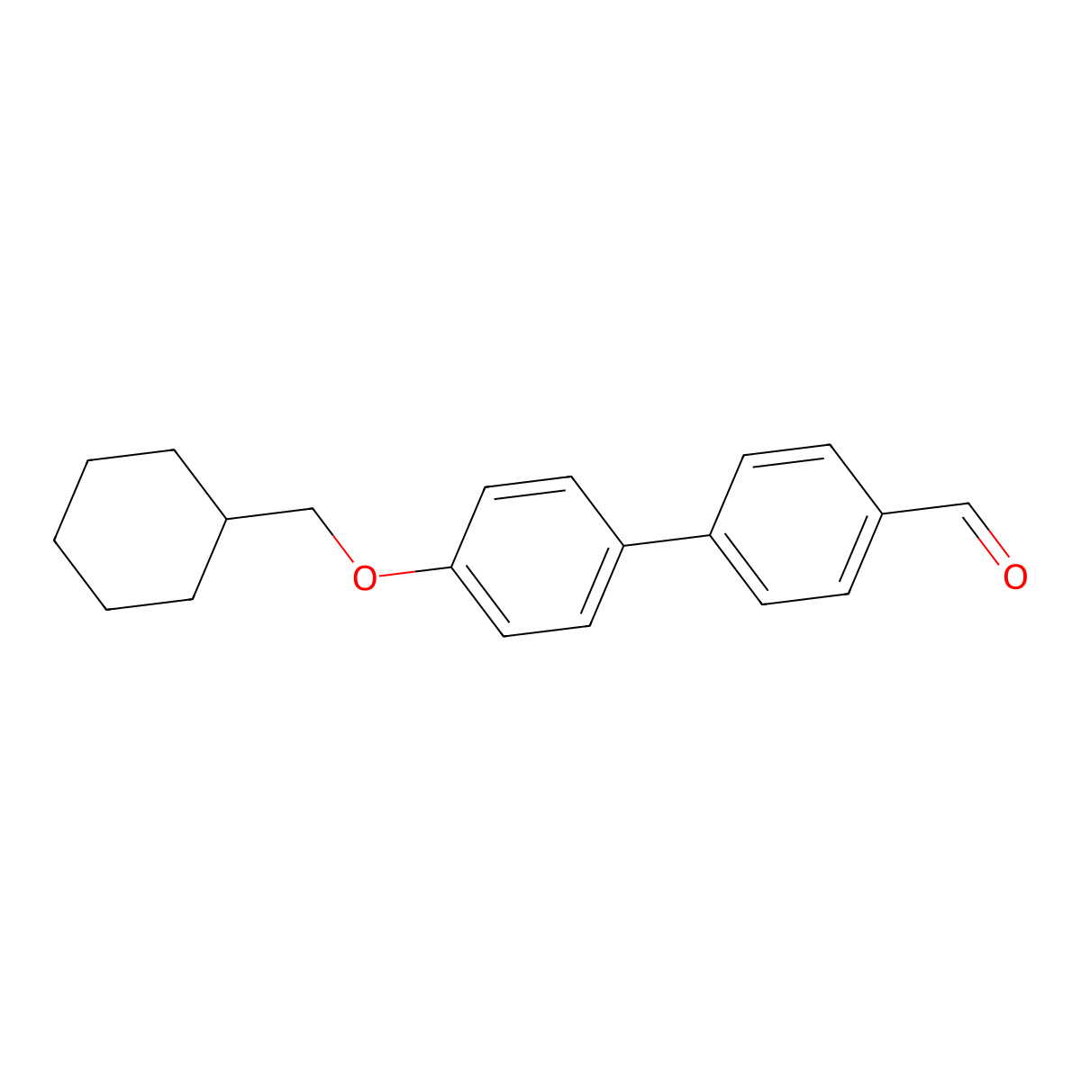 4'-(Cyclohexylmethoxy)[1,1'-biphenyl]-4-carboxaldehyde molecular structure, CAS 1203987-55-6
