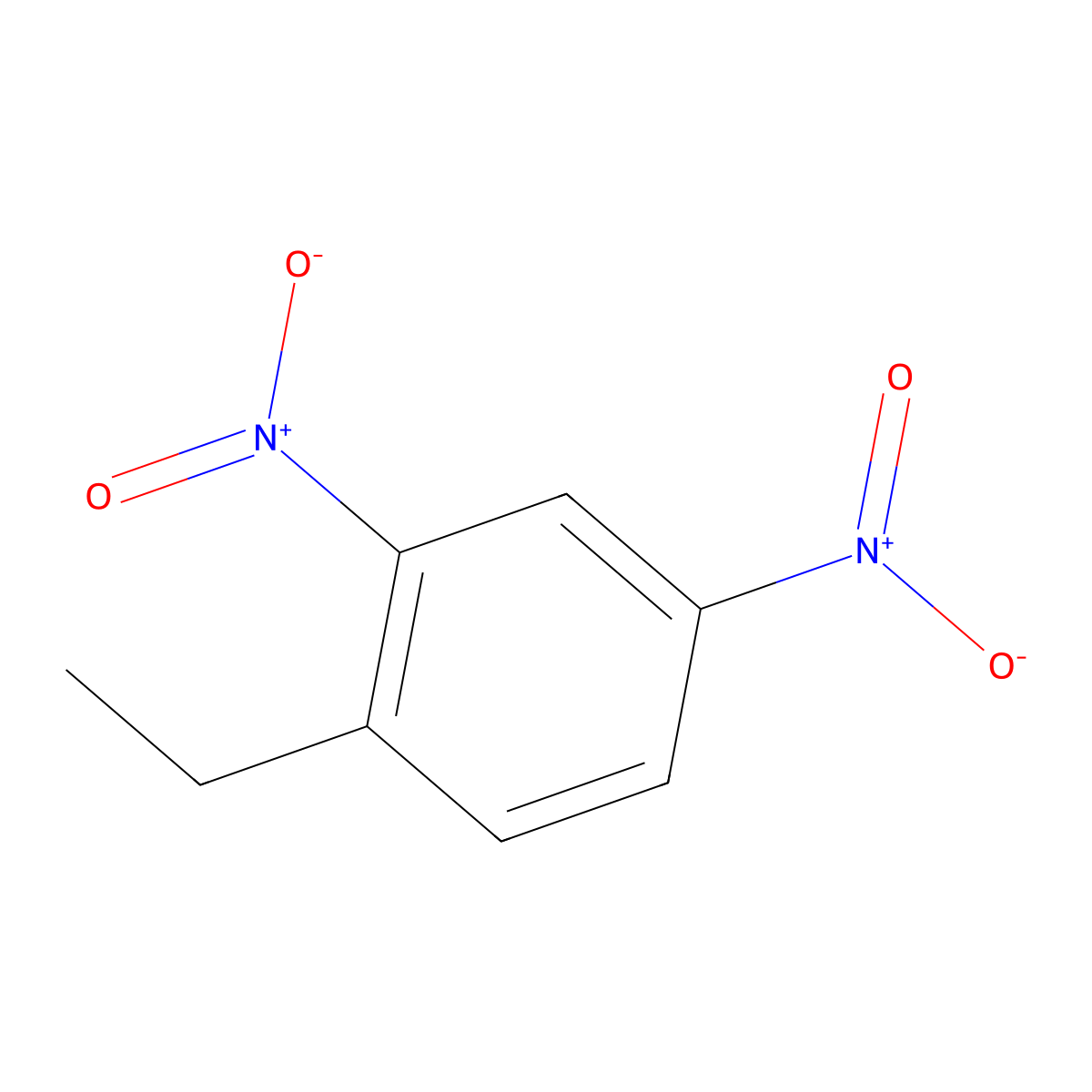 1-Ethyl-2,4-dinitrobenzene molecular structure, CAS 1204-29-1