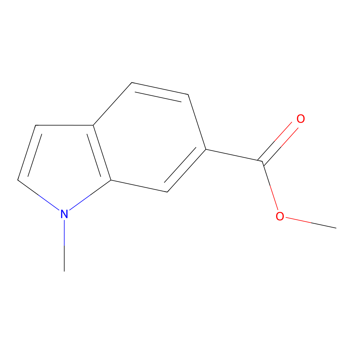 Methyl N-methylindole-6-carboxylate molecular structure, CAS 1204-32-6