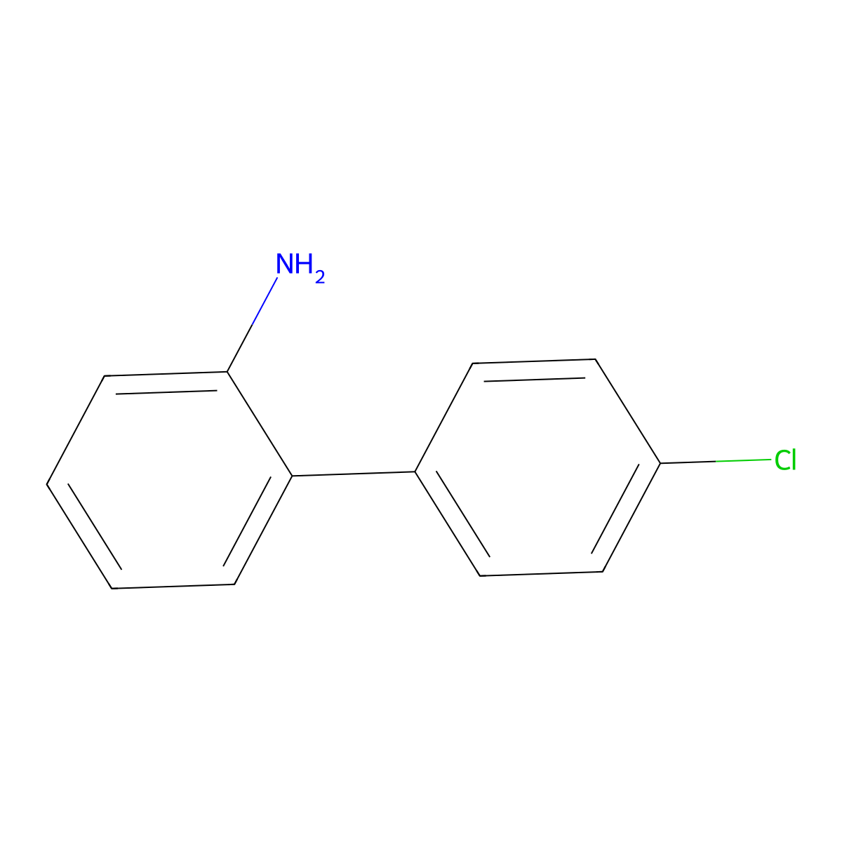 2-Amino-4'-chlorobiphenyl molecular structure, CAS 1204-44-0