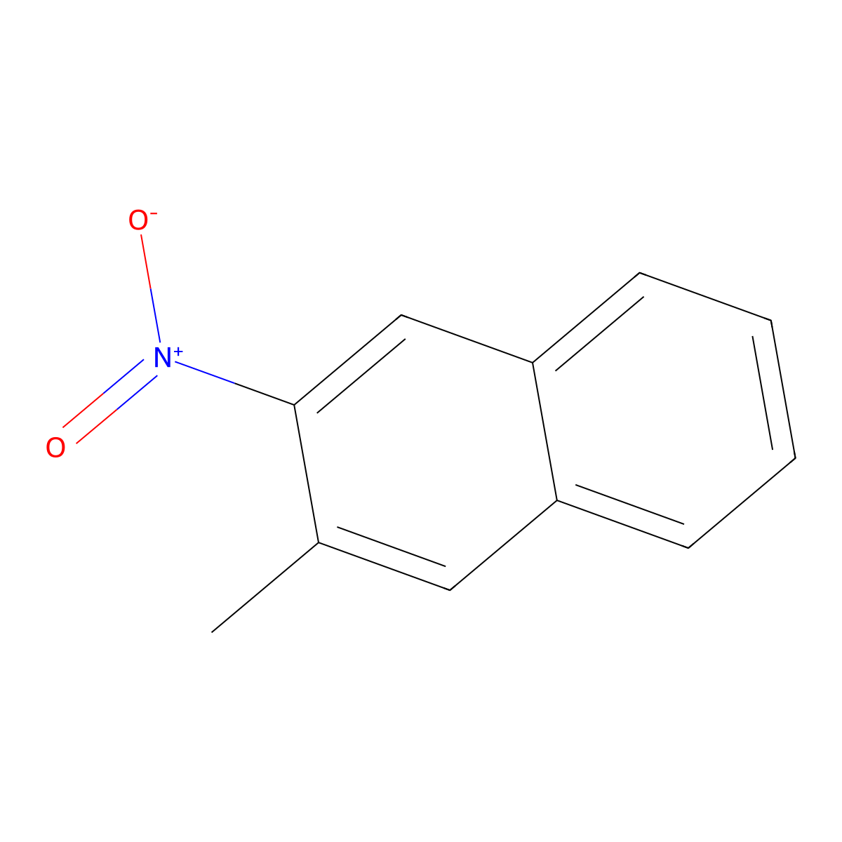 2-Methyl-3-nitronaphthalene molecular structure, CAS 1204-72-4