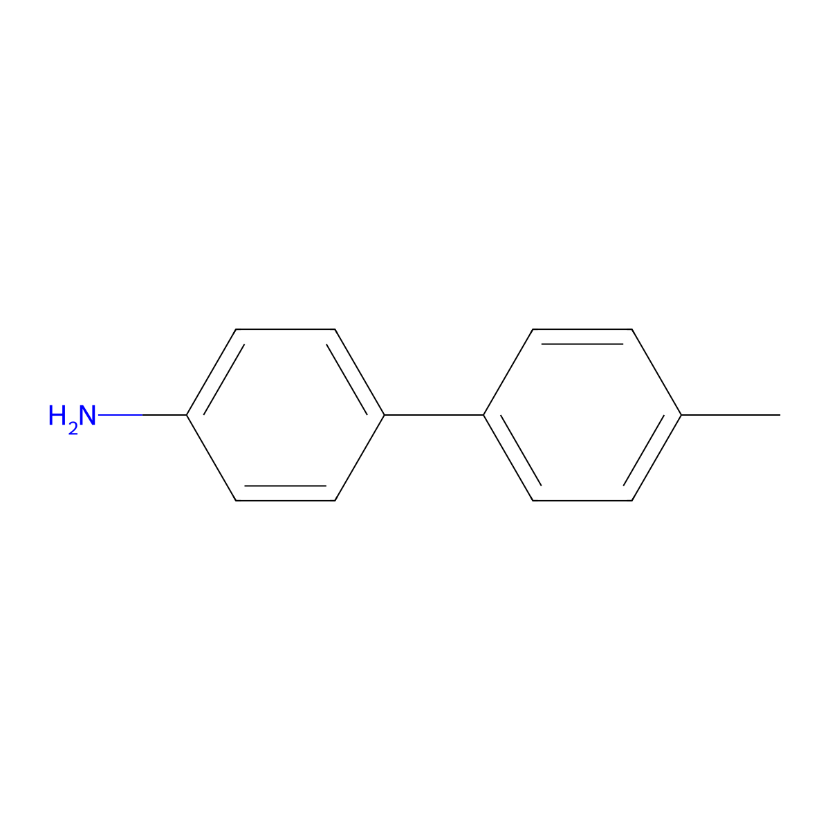 4-Amino-4'-methylbiphenyl molecular structure, CAS 1204-78-0