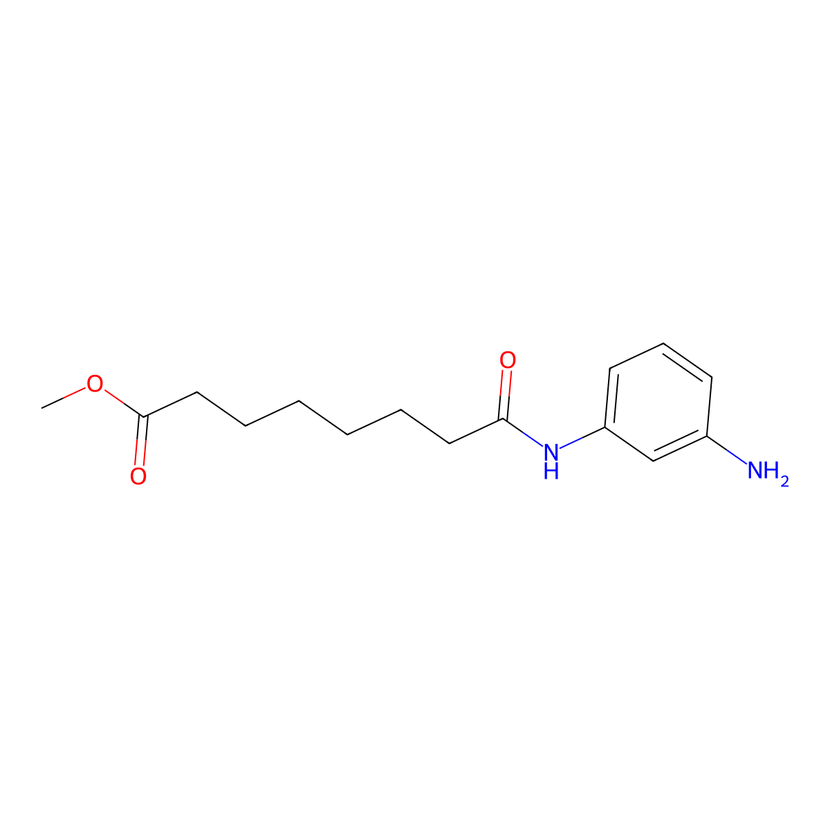 Methyl 8-(3-aminophenylamino)-8-oxooctanoate molecular structure, CAS 1204005-97-9