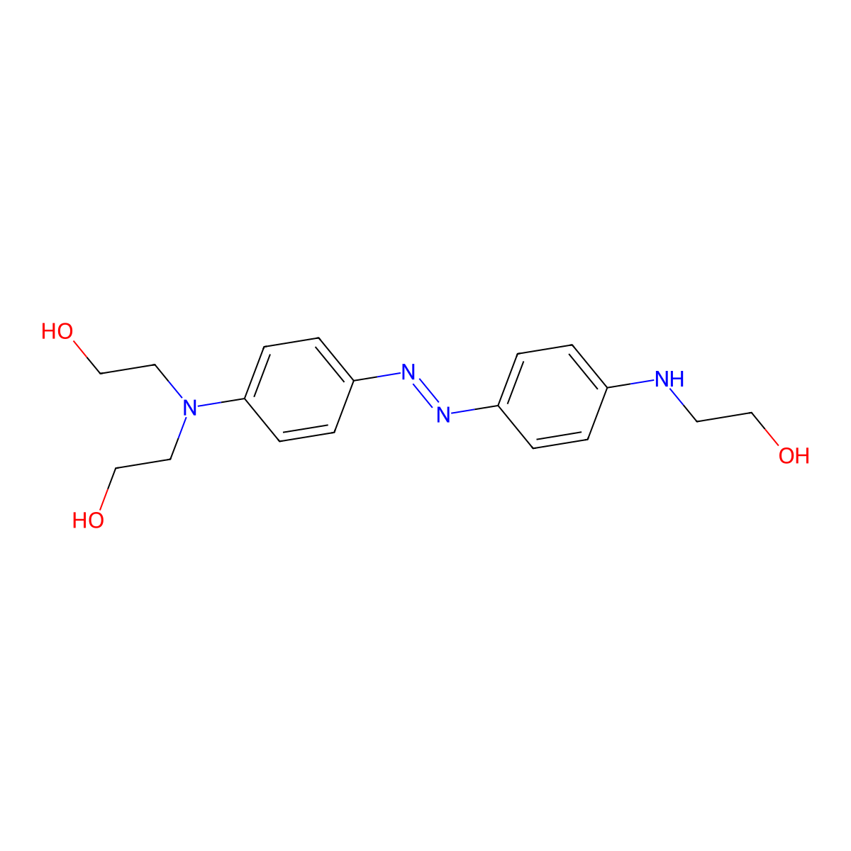 2-[4-[[4-[Bis(2-hydroxyethyl)amino]phenyl]diazenyl]anilino]ethanol molecular structure, CAS 120404-27-5