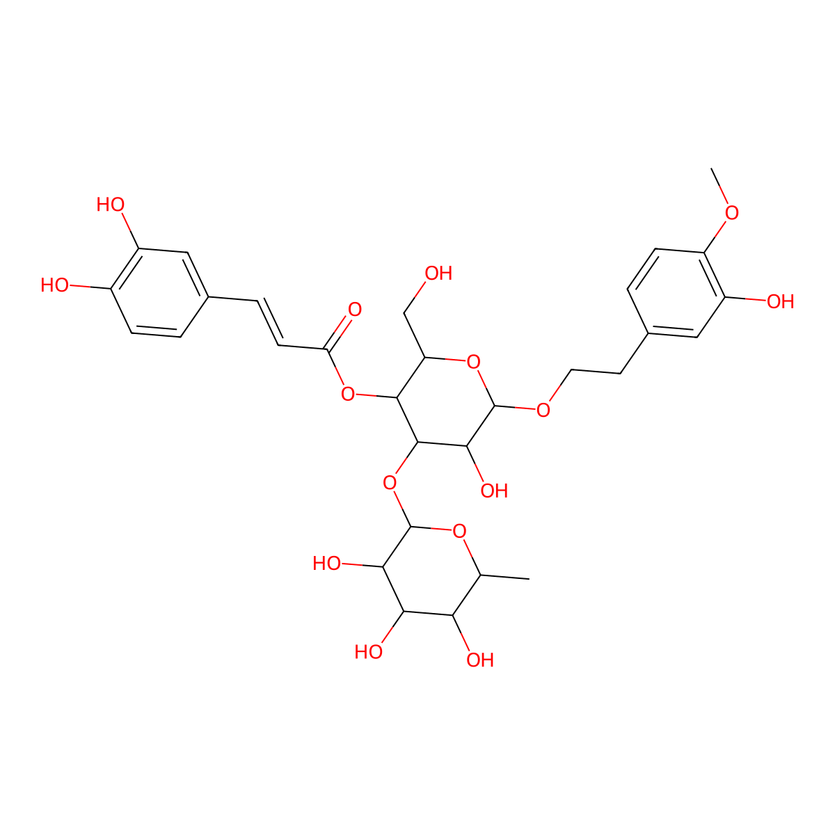 Jionoside D molecular structure, CAS 120406-34-0