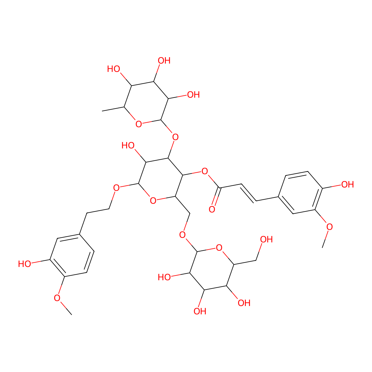 Jionoside B1 molecular structure, CAS 120406-37-3