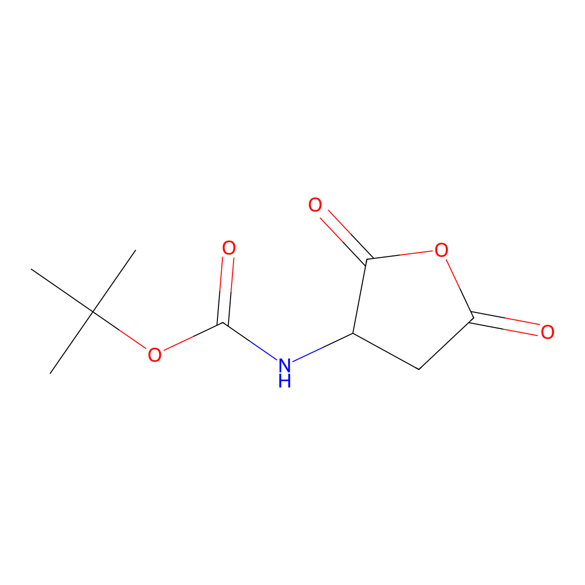 3-(Boc-amino)dihydrofuran-2,5-dione molecular structure, CAS 120409-48-5