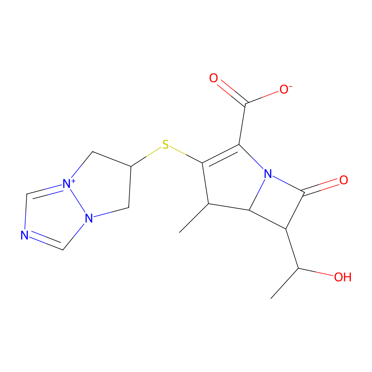 Biapenem molecular structure, CAS 120410-24-4