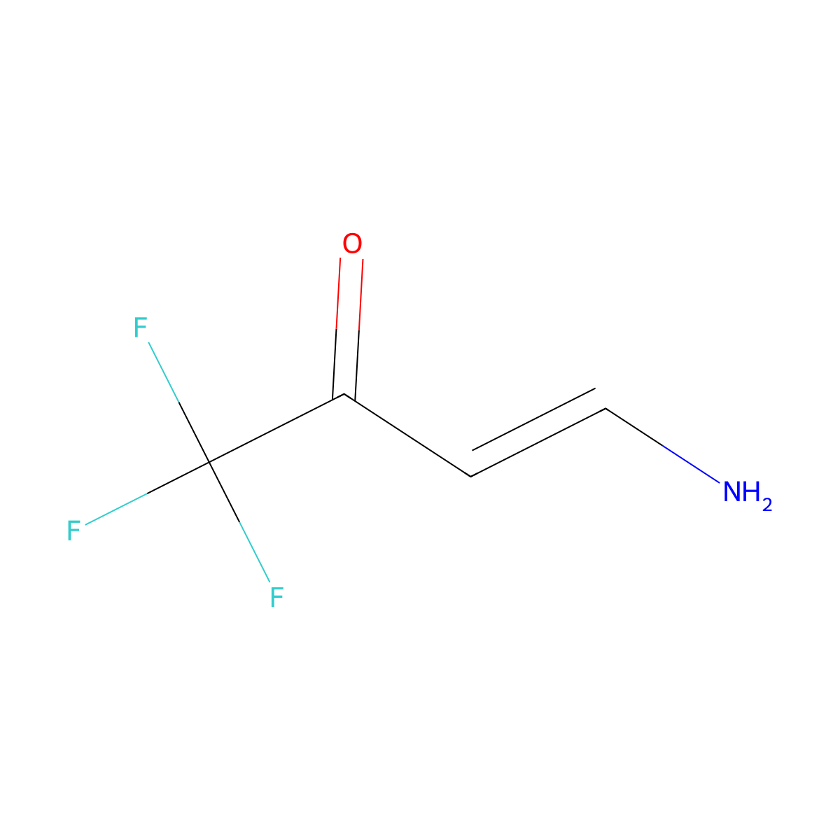 4-Amino-1,1,1-trifluorobut-3-en-2-one molecular structure, CAS 120417-45-0