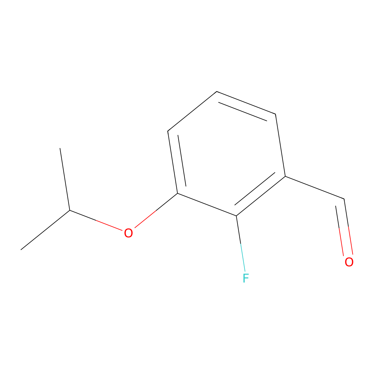 2-Fluoro-3-isopropoxybenzaldehyde molecular structure, CAS 1204176-39-5