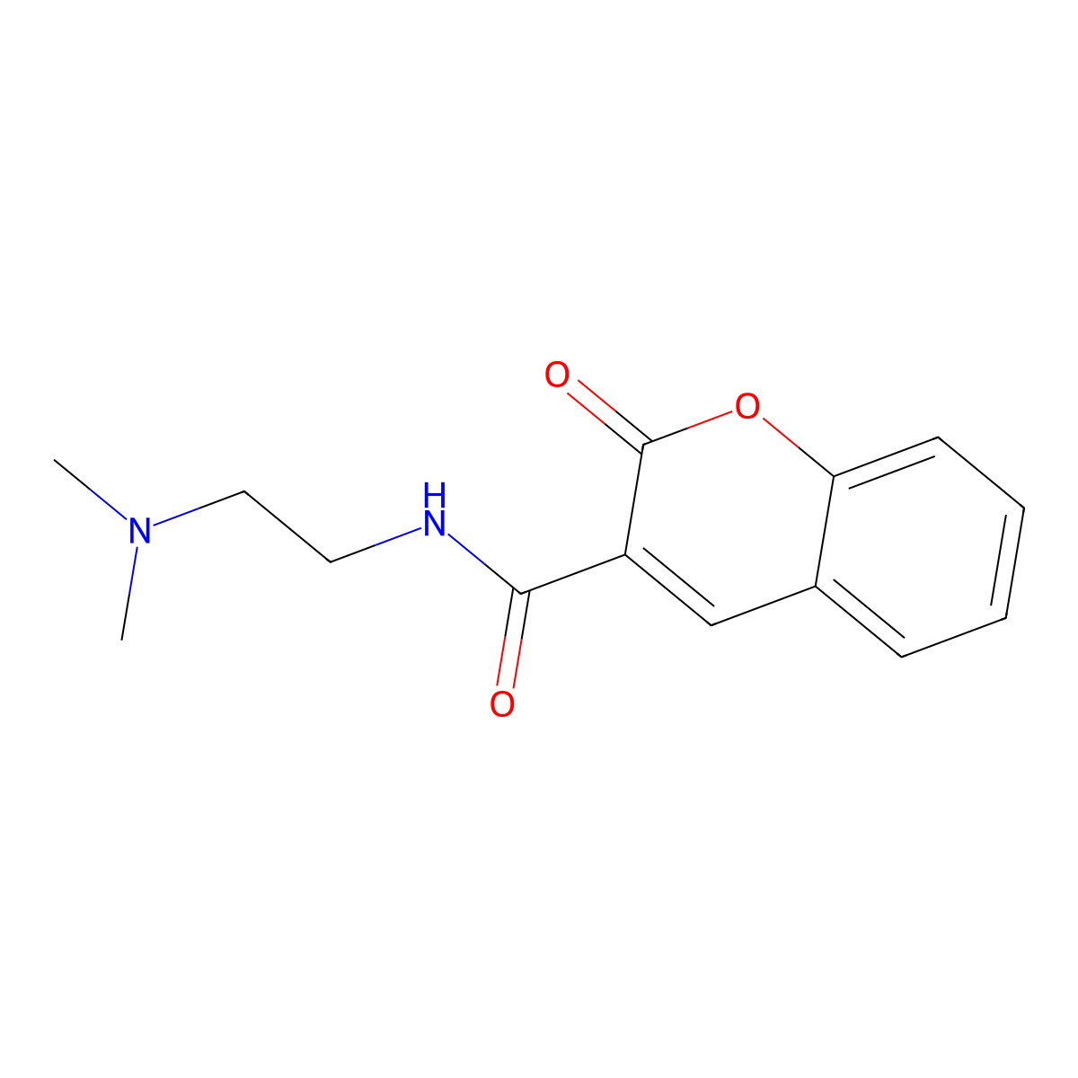 N-[2-(dimethylamino)ethyl]-2-oxo-2H-chromene-3-carboxamide molecular structure, CAS 120421-70-7