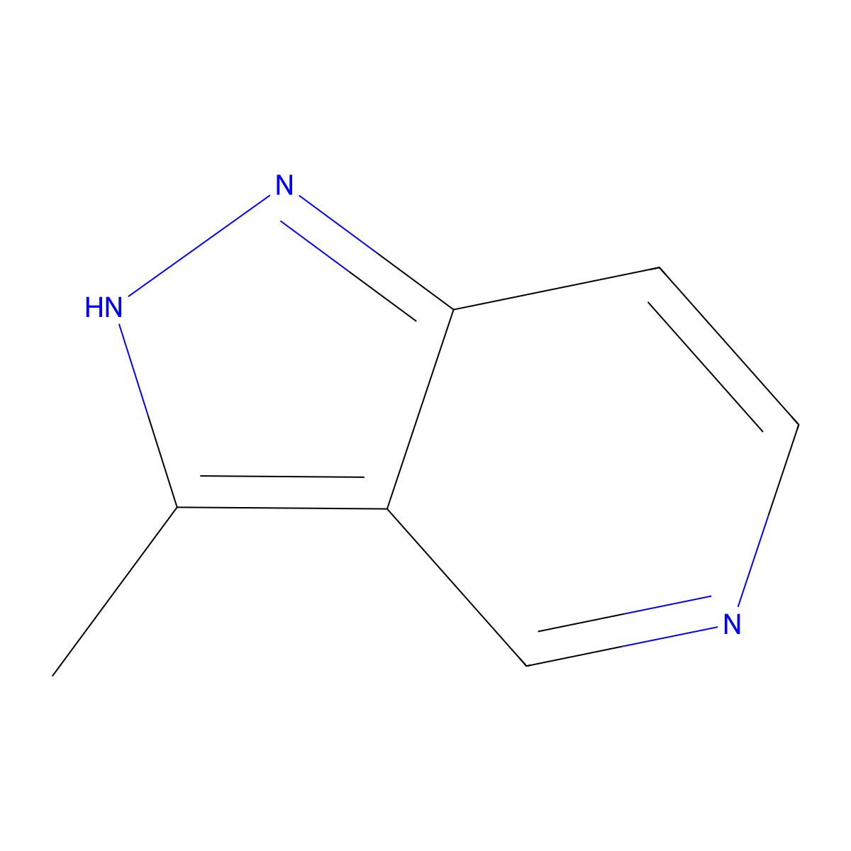 3-methyl-1H-pyrazolo(4,3-c)pyridine molecular structure, CAS 120422-91-5