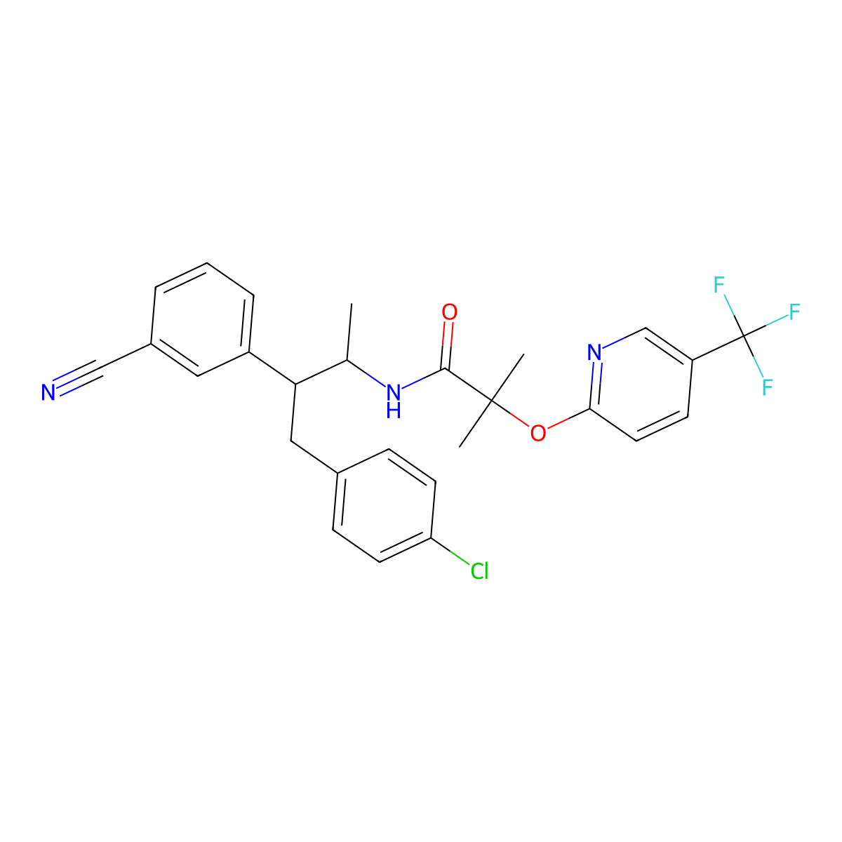 Taranabant molecular structure, CAS 1204240-86-7