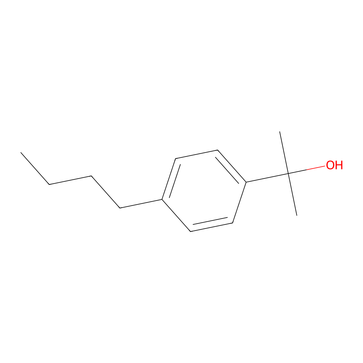 2-(4-Butylphenyl)propan-2-ol molecular structure, CAS 1204242-91-0