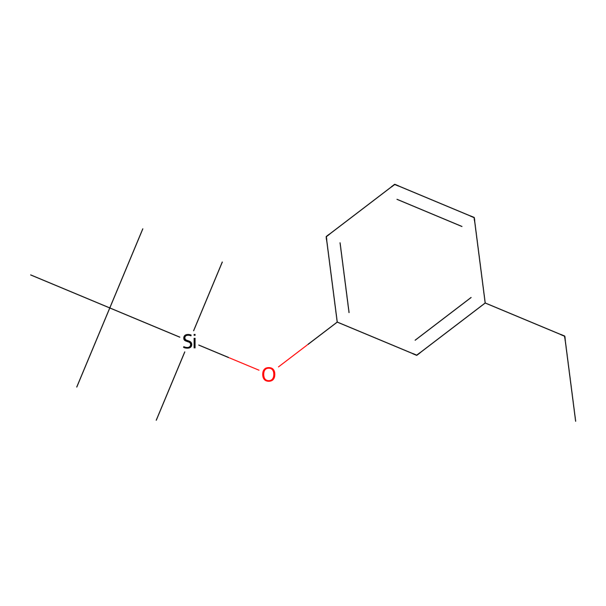 tert-Butyl(3-ethylphenoxy)dimethylsilane molecular structure, CAS 1204242-96-5