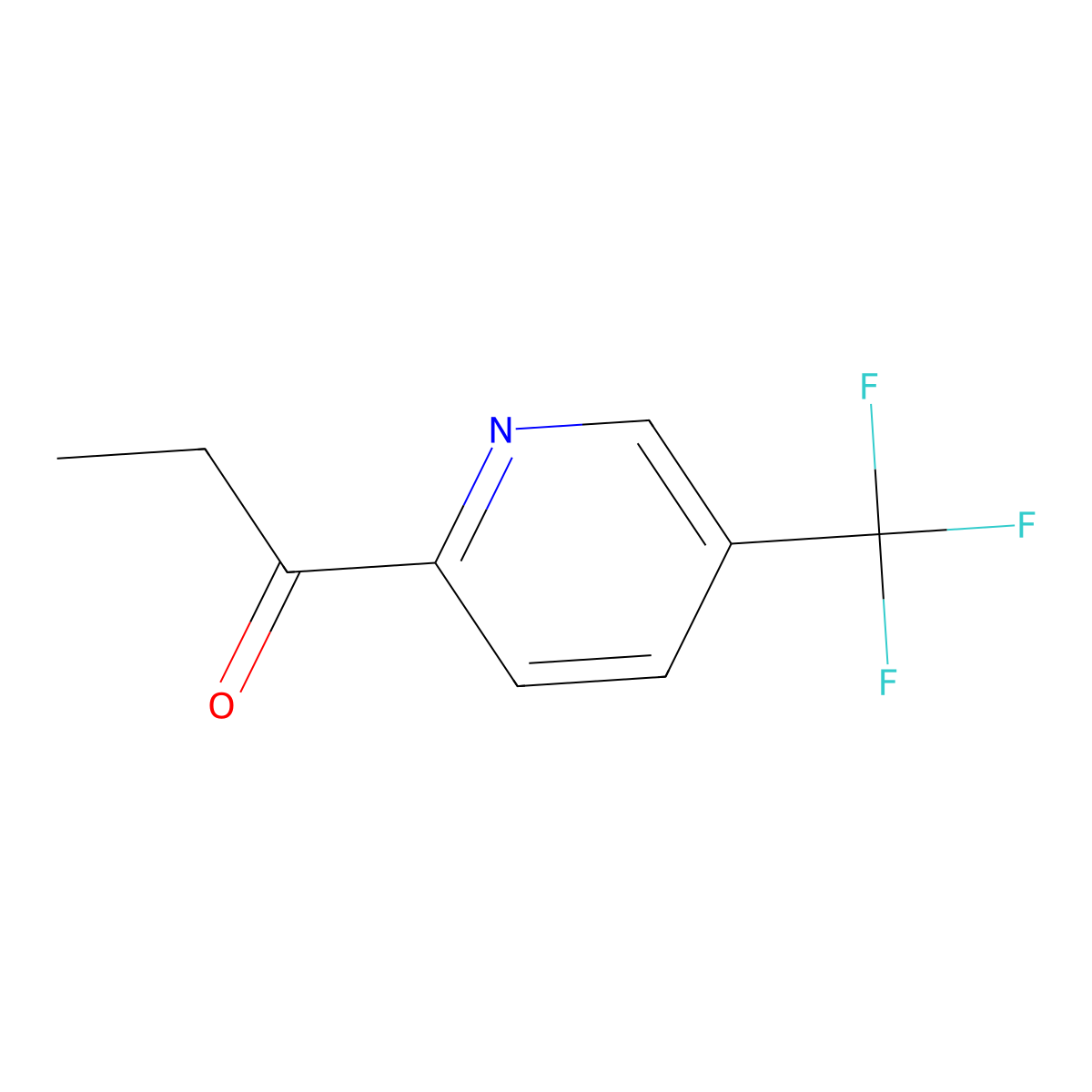 1-(5-(Trifluoromethyl)pyridin-2-YL)propan-1-one molecular structure, CAS 120427-48-7