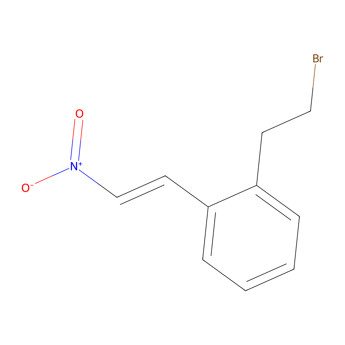 1-(2-Bromoethyl)-2-(2-nitrovinyl)benzene molecular structure, CAS 120427-94-3