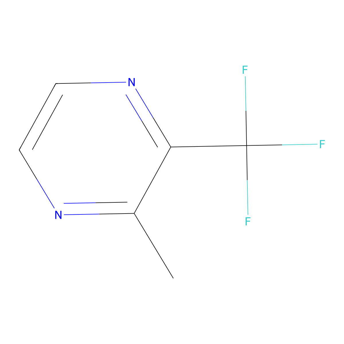 2-Methyl-3-(trifluoromethyl)pyrazine molecular structure, CAS 1204295-56-6