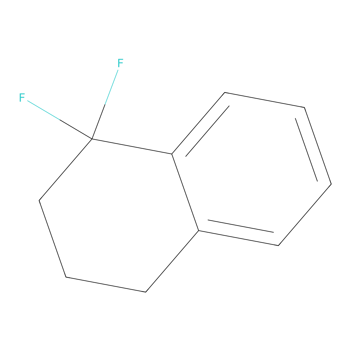 1,1-Difluoro-1,2,3,4-tetrahydronaphthalene molecular structure, CAS 1204295-67-9
