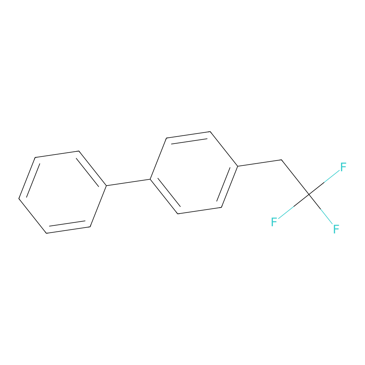 4-(2,2,2-Trifluoroethyl)biphenyl molecular structure, CAS 1204295-81-7