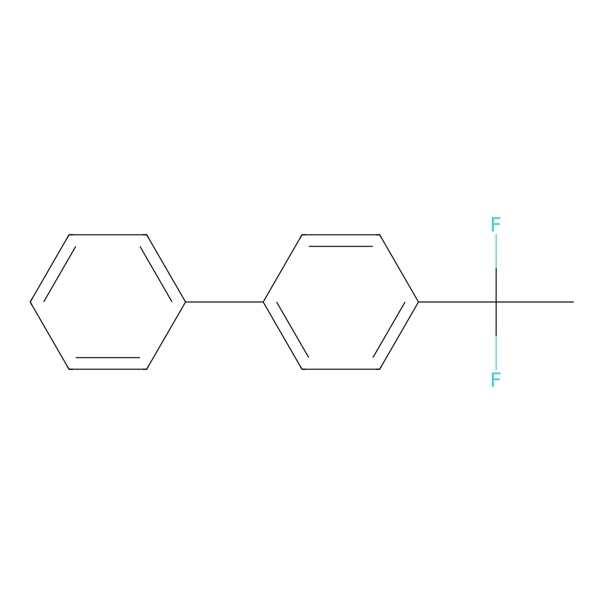 4-(1,1-Difluoroethyl)biphenyl molecular structure, CAS 1204296-02-5