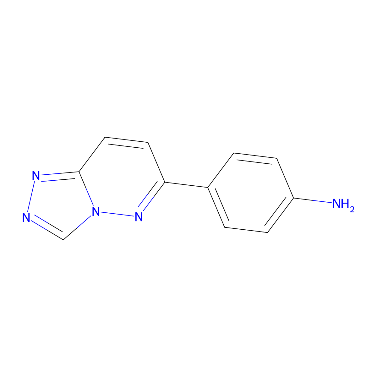 (4-[1,2,4]Triazolo[4,3-b]pyridazin-6-ylphenyl)amine molecular structure, CAS 1204296-33-2
