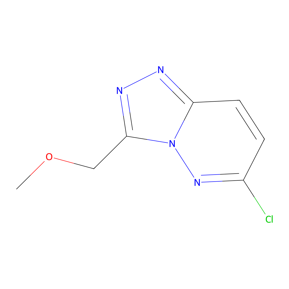 6-Chloro-3-(methoxymethyl)[1,2,4]triazolo[4,3-b]pyridazine molecular structure, CAS 1204296-35-4