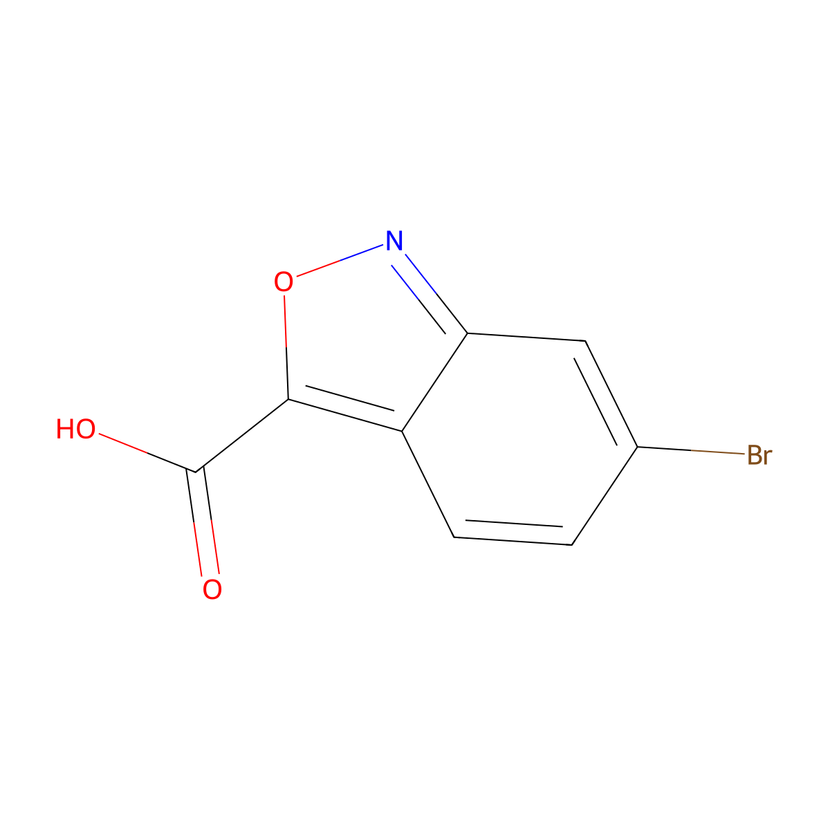 6-Bromo-2,1-benzoxazole-3-carboxylic acid molecular structure, CAS 1204296-65-0
