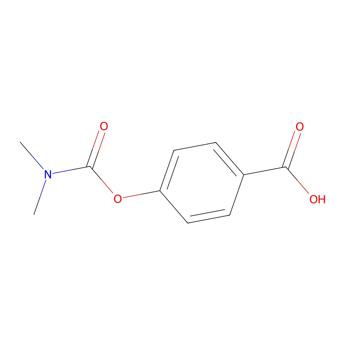 4-((Dimethylcarbamoyl)oxy)benzoic acid molecular structure, CAS 1204296-80-9