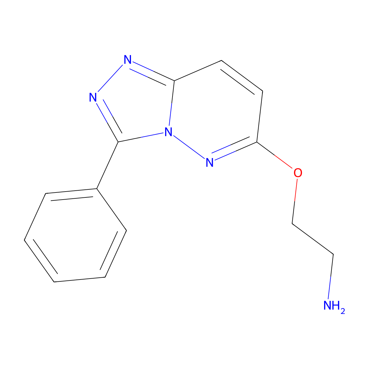 {2-[(3-Phenyl[1,2,4]triazolo[4,3-b]pyridazin-6-yl)oxy]ethyl}amine molecular structure, CAS 1204296-83-2