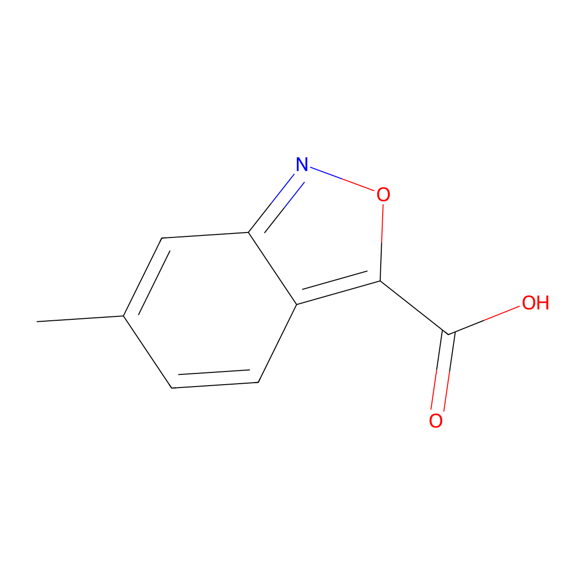 6-Methyl-2,1-benzoxazole-3-carboxylic acid molecular structure, CAS 1204297-40-4