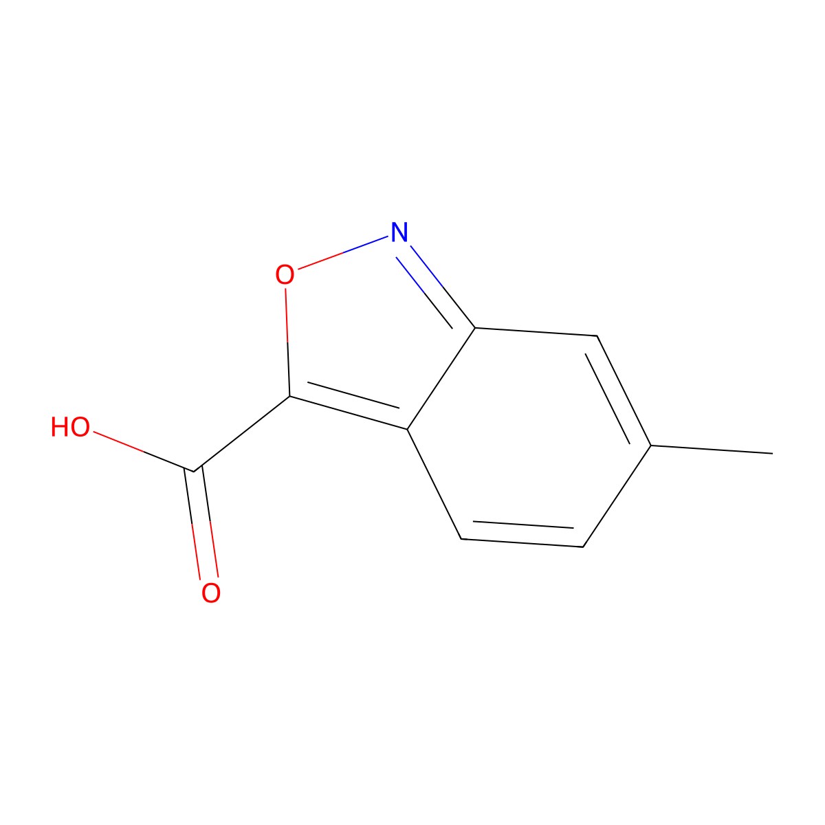6-Methyl-2,1-benzoxazole-3-carboxylic acid molecular structure, CAS 1204297-40-4