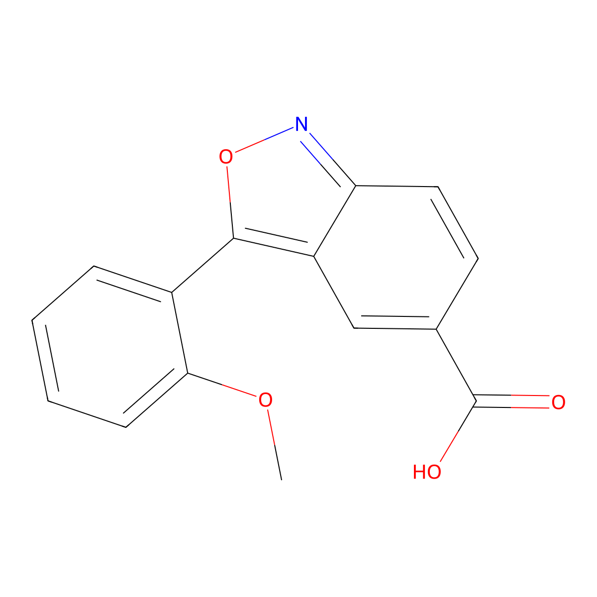 3-(2-Methoxyphenyl)-2,1-benzoxazole-5-carboxylic acid molecular structure, CAS 1204297-53-9