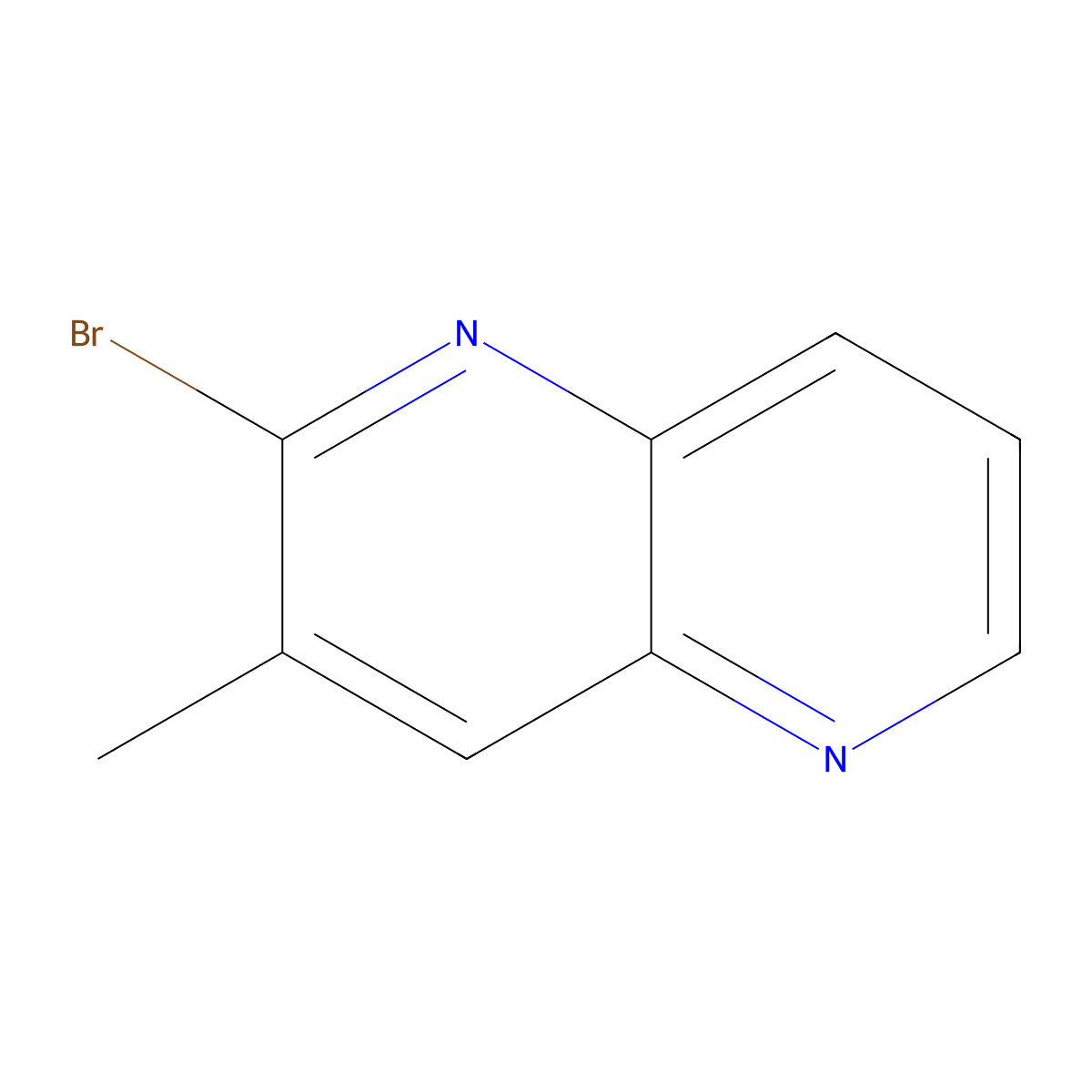 2-Bromo-3-methyl-1,5-naphthyridine molecular structure, CAS 1204297-55-1