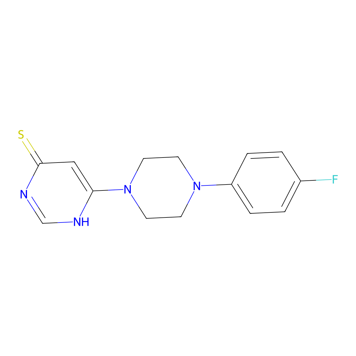 6-[4-(4-Fluorophenyl)piperazin-1-yl]pyrimidine-4-thiol molecular structure, CAS 1204297-63-1