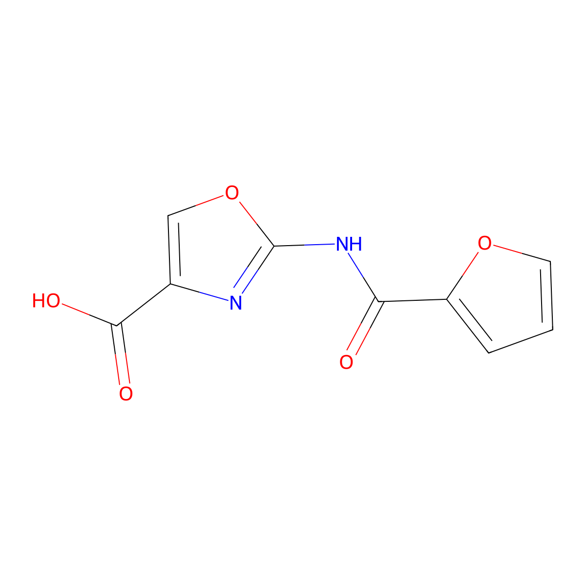 2-(2-Furoylamino)-1,3-oxazole-4-carboxylic acid molecular structure, CAS 1204297-78-8