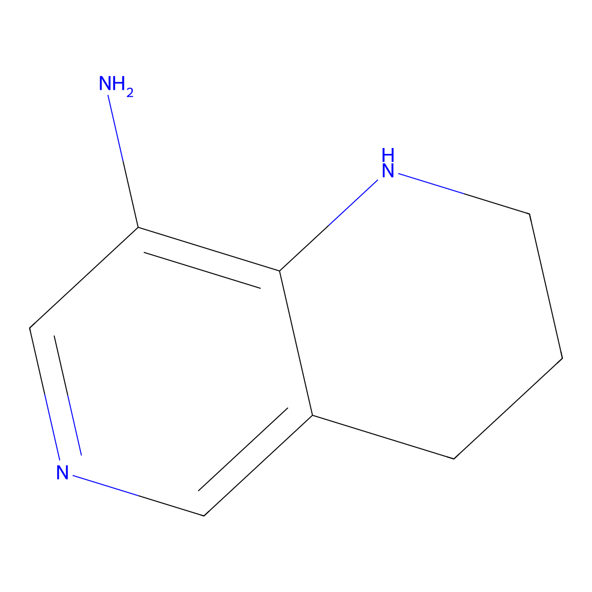 1,2,3,4-Tetrahydro-1,6-naphthyridin-8-amine molecular structure, CAS 1204297-84-6