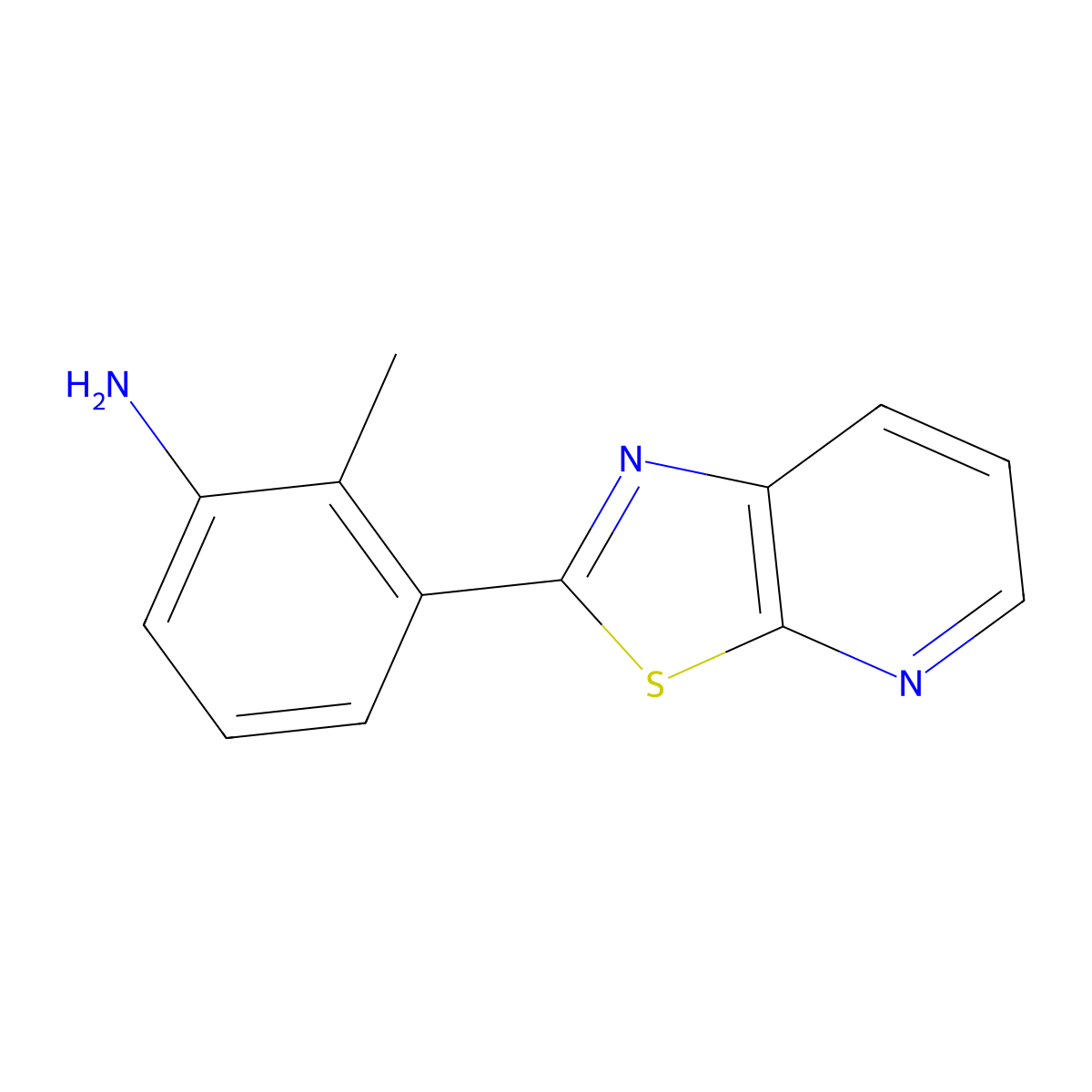 2-Methyl-3-{[1,3]thiazolo[5,4-b]pyridin-2-yl}aniline molecular structure, CAS 1204297-85-7