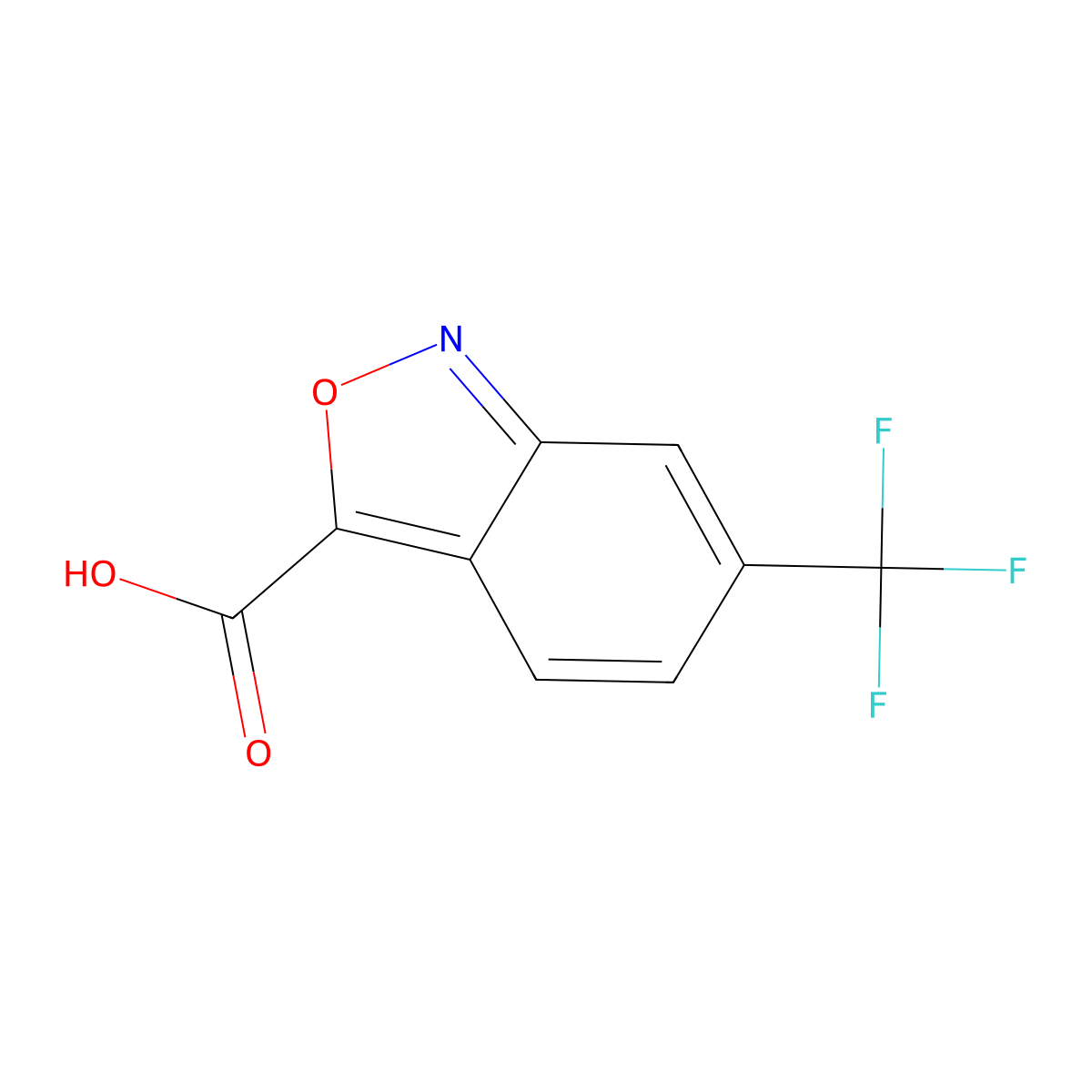 6-(Trifluoromethyl)-2,1-benzoxazole-3-carboxylic acid molecular structure, CAS 1204298-47-4