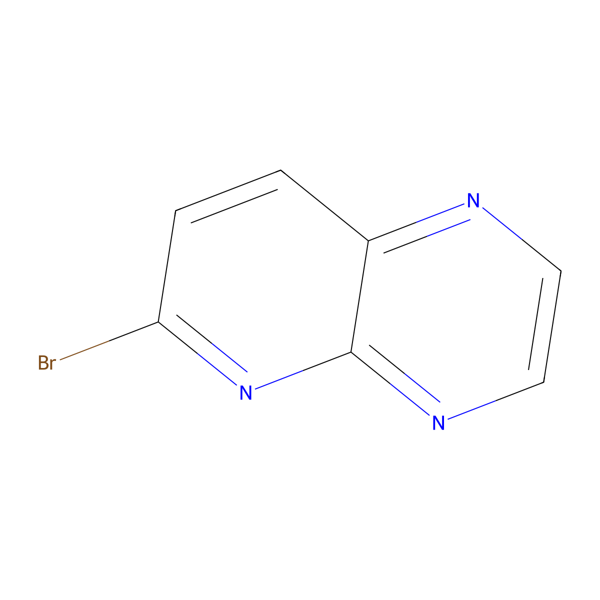 6-Bromopyrido(2,3-b)pyrazine molecular structure, CAS 1204298-53-2