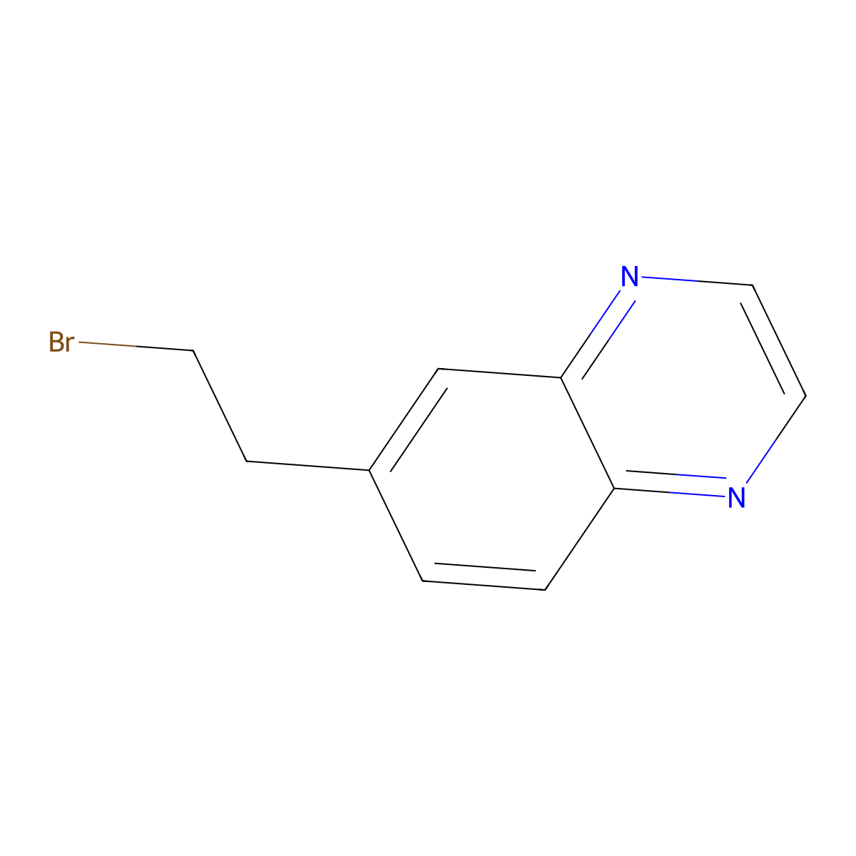 6-(2-Bromoethyl)quinoxaline molecular structure, CAS 1204298-74-7