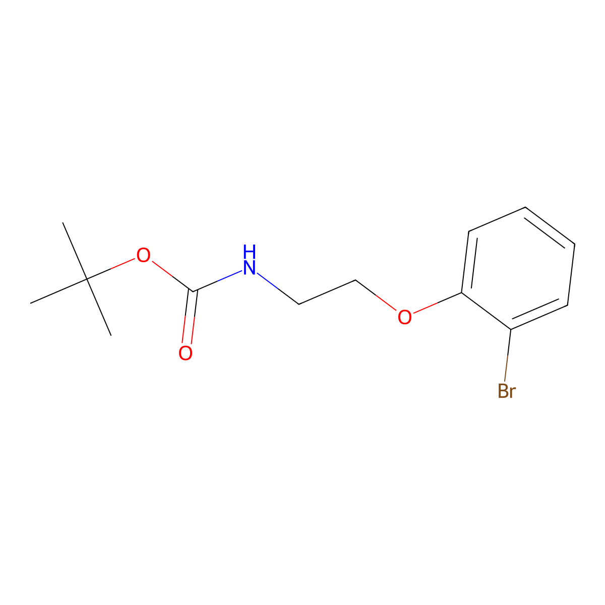 tert-Butyl [2-(2-bromophenoxy)ethyl]carbamate molecular structure, CAS 1204333-53-8