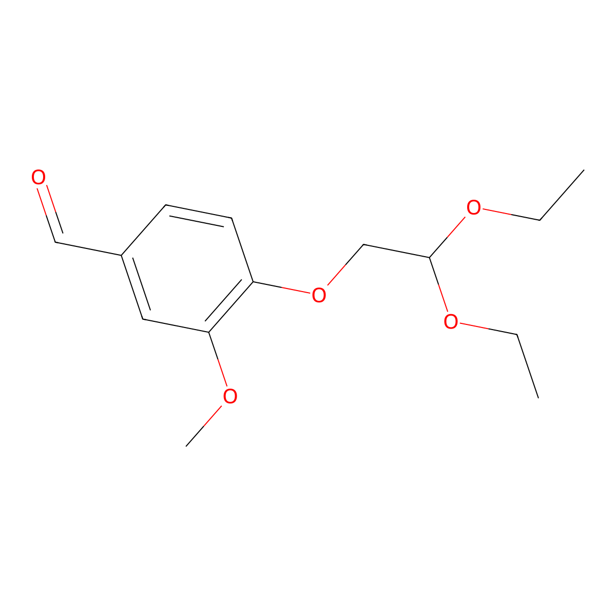 4-(2,2-Diethoxyethoxy)-3-methoxybenzaldehyde molecular structure, CAS 1204333-55-0