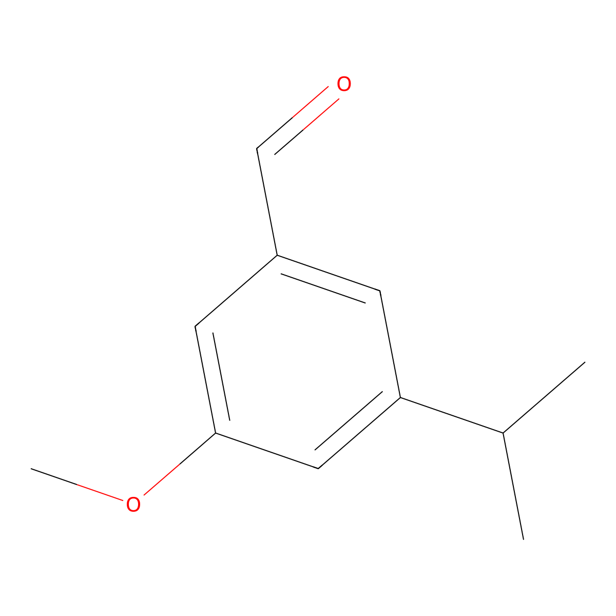 3-Methoxy-5-(propan-2-yl)benzaldehyde molecular structure, CAS 1204344-35-3
