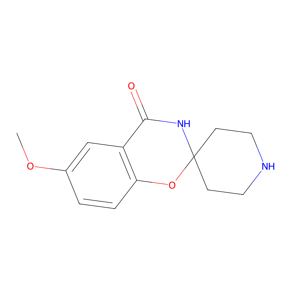 6-Methoxyspiro[benzo[e][1,3]oxazine-2,4'-piperidin]-4(3H)-one molecular structure, CAS 1204386-91-3